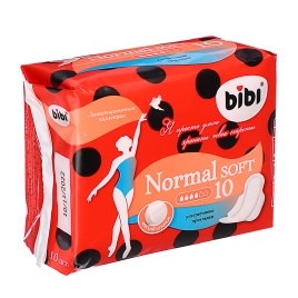 Прокладки гигиенические BiBi Normal Soft, п/э,10 шт